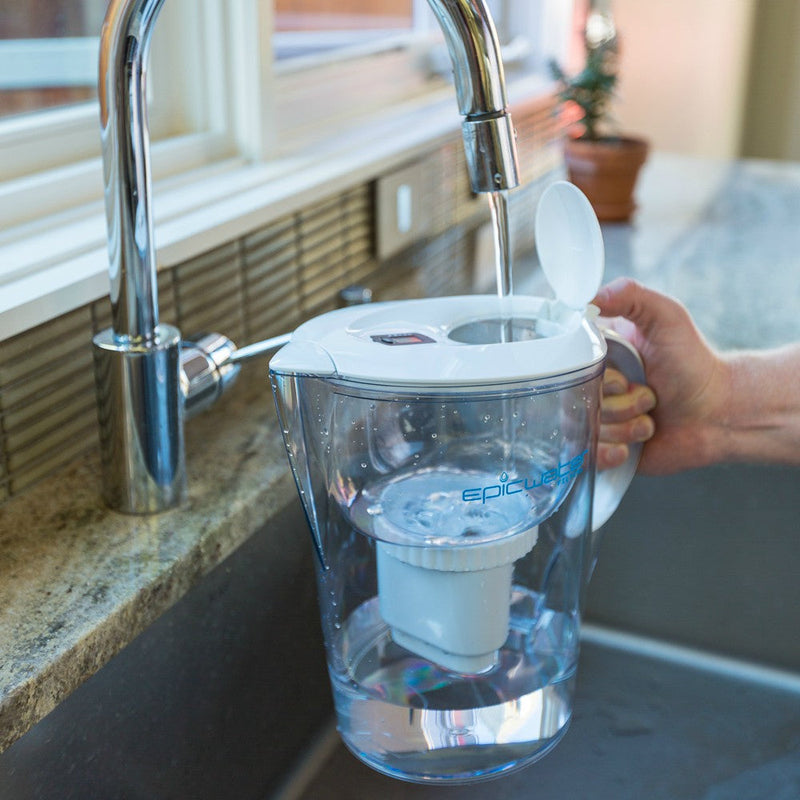 Epic Pure Water Filter Pitcher Bundle Removes Fluoride & Lead