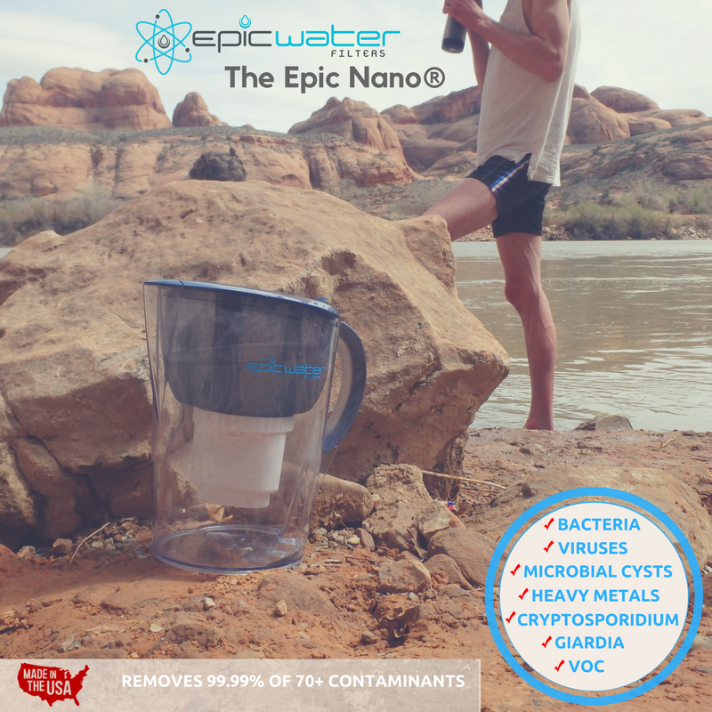 Replacement Filter for Nano Water Filter Jug Removes Bacteria Epic
